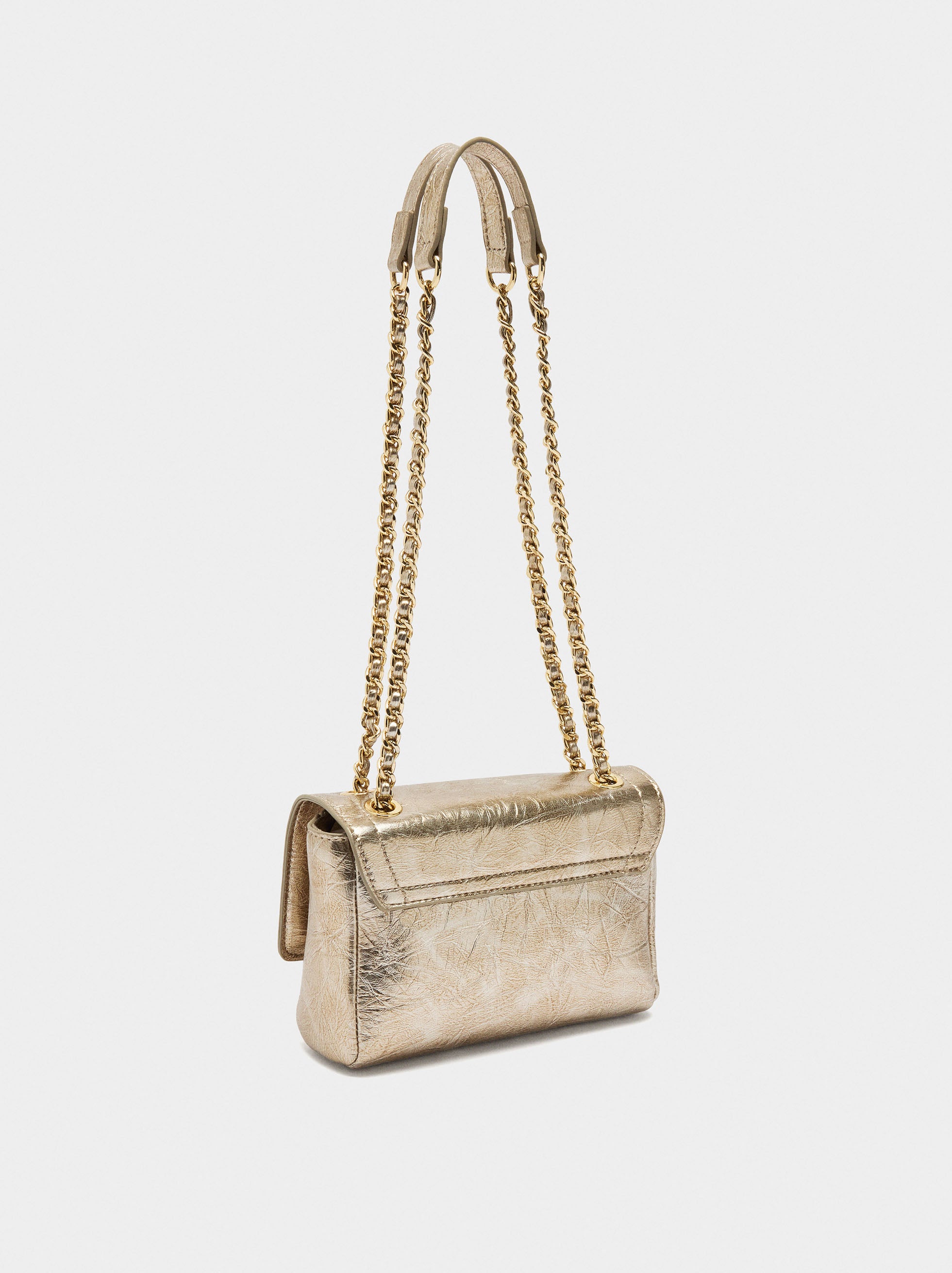 Bolso De Hombro Con Solapa