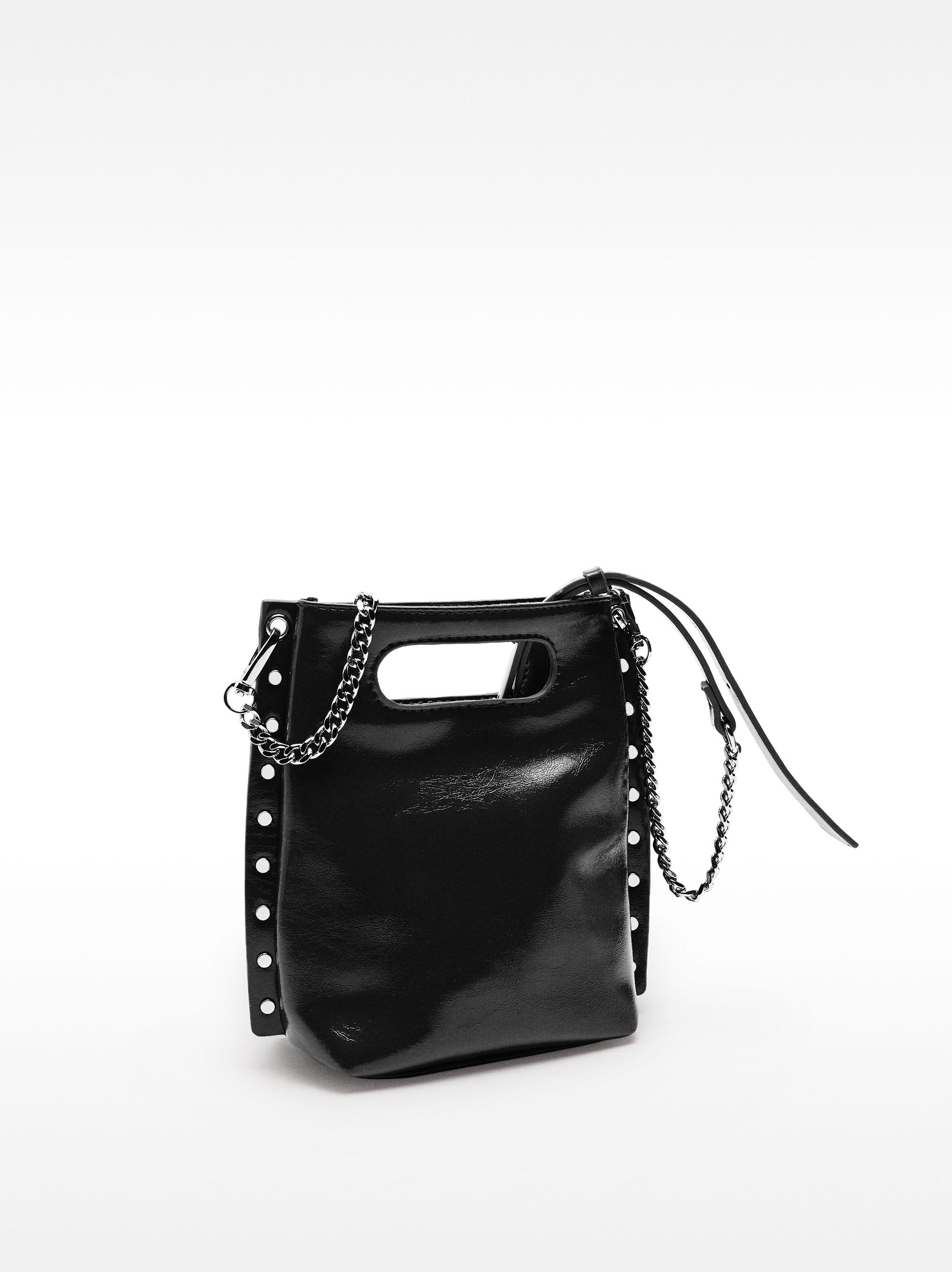 Bolso Tote Con Efecto Craquelado