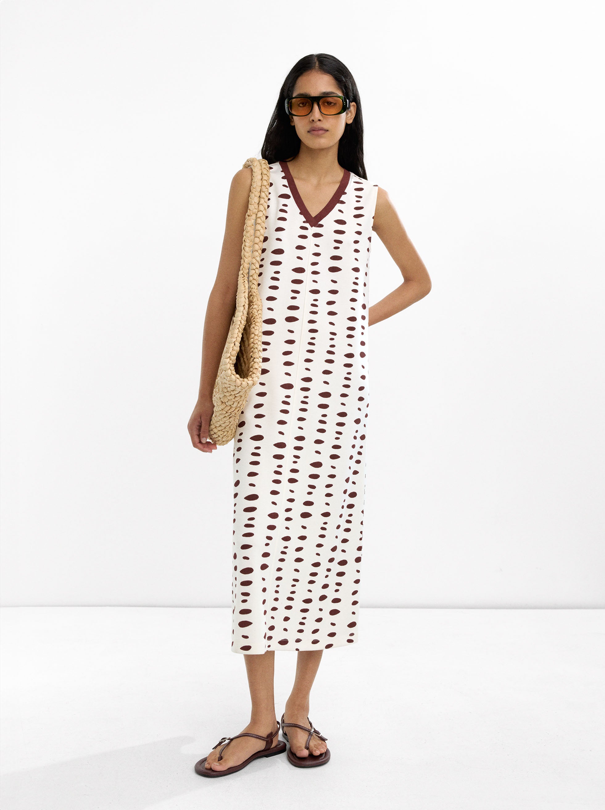 Vestido Midi Estampado