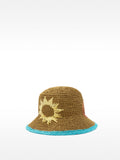 Sombrero Bucket Efecto Rafia