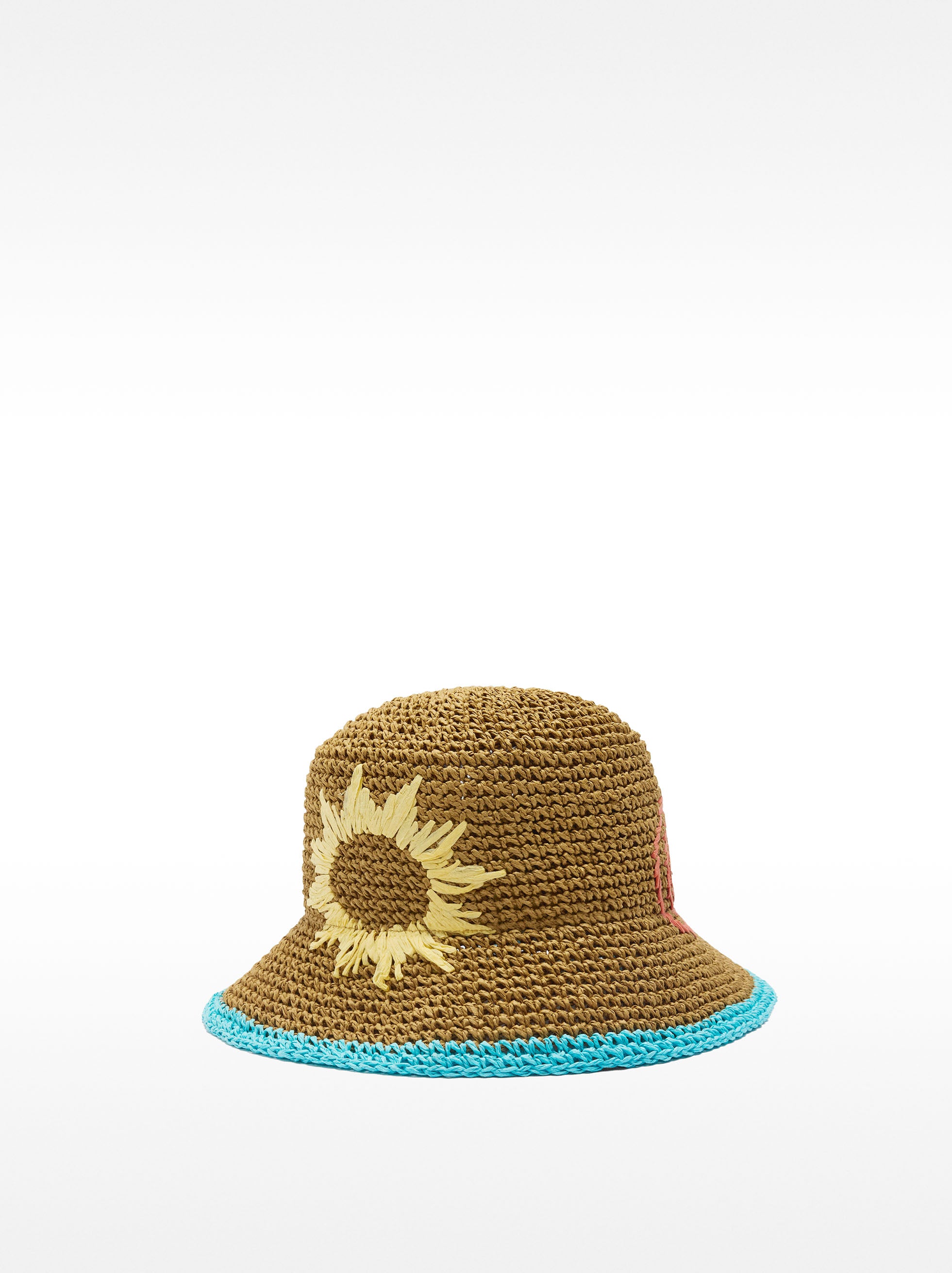 Sombrero Bucket Efecto Rafia