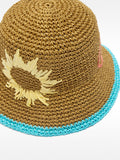 Sombrero Bucket Efecto Rafia