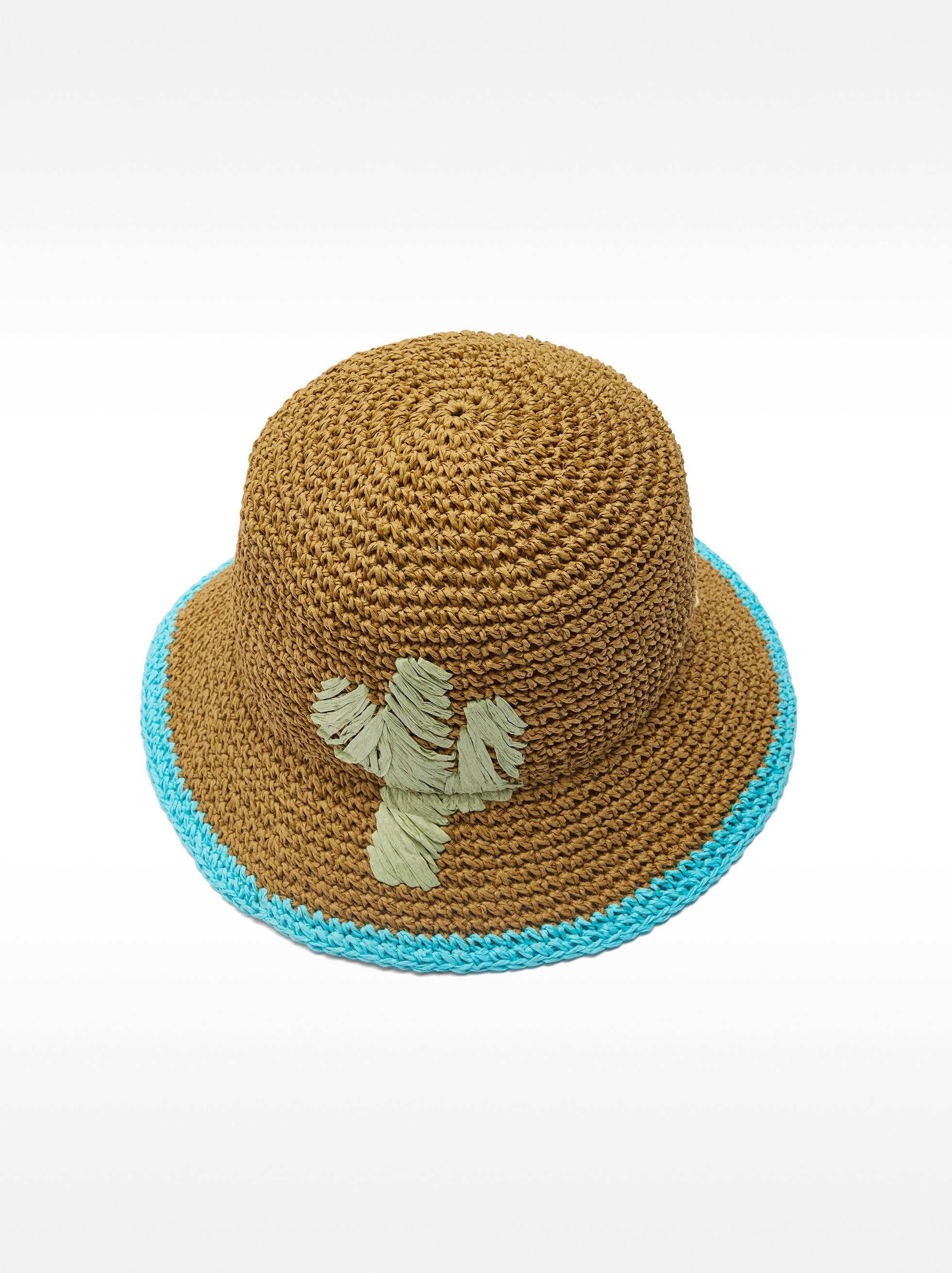 Sombrero Bucket Efecto Rafia