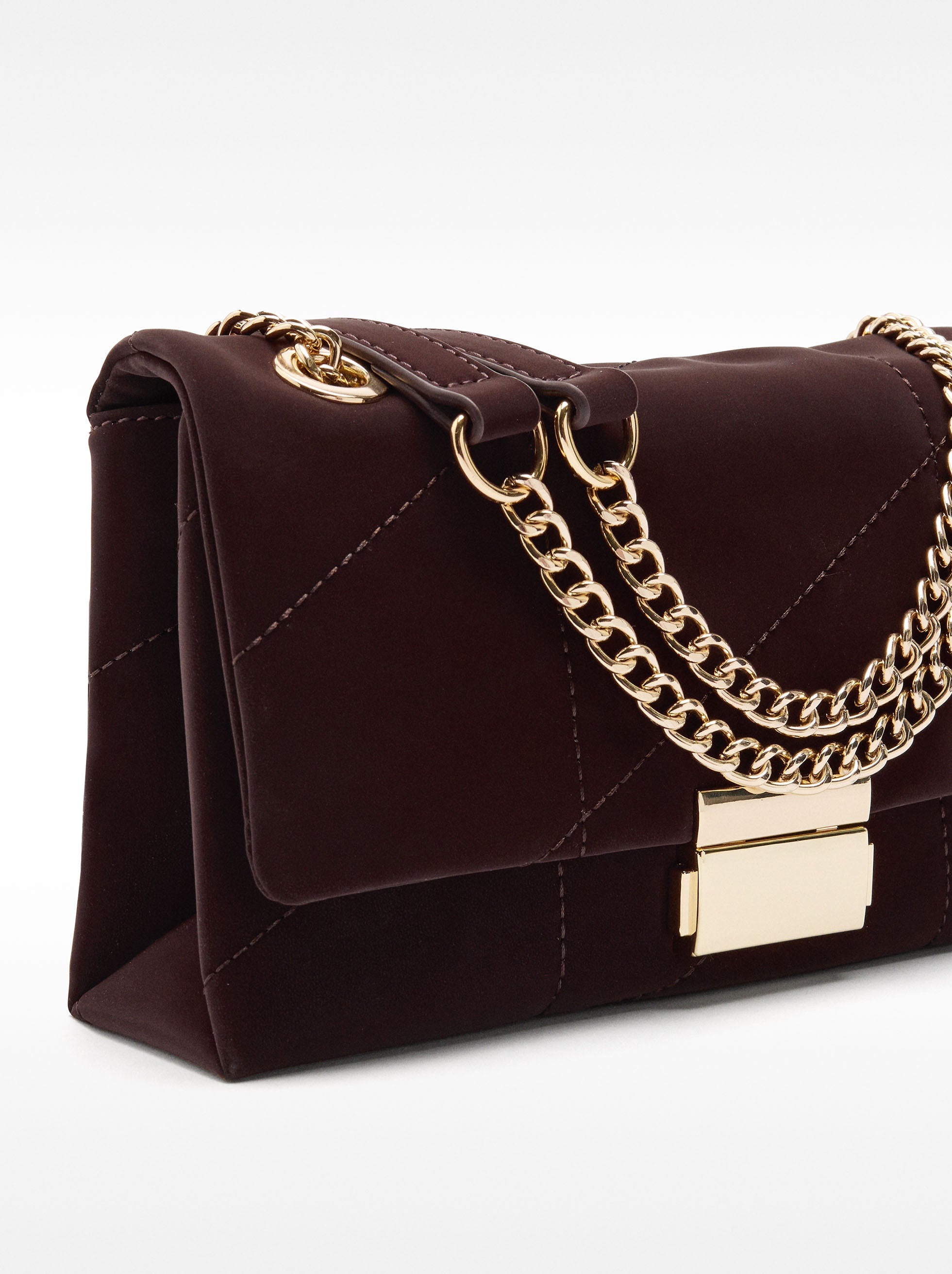 Bolso De Hombro Acolchada Textura Suave