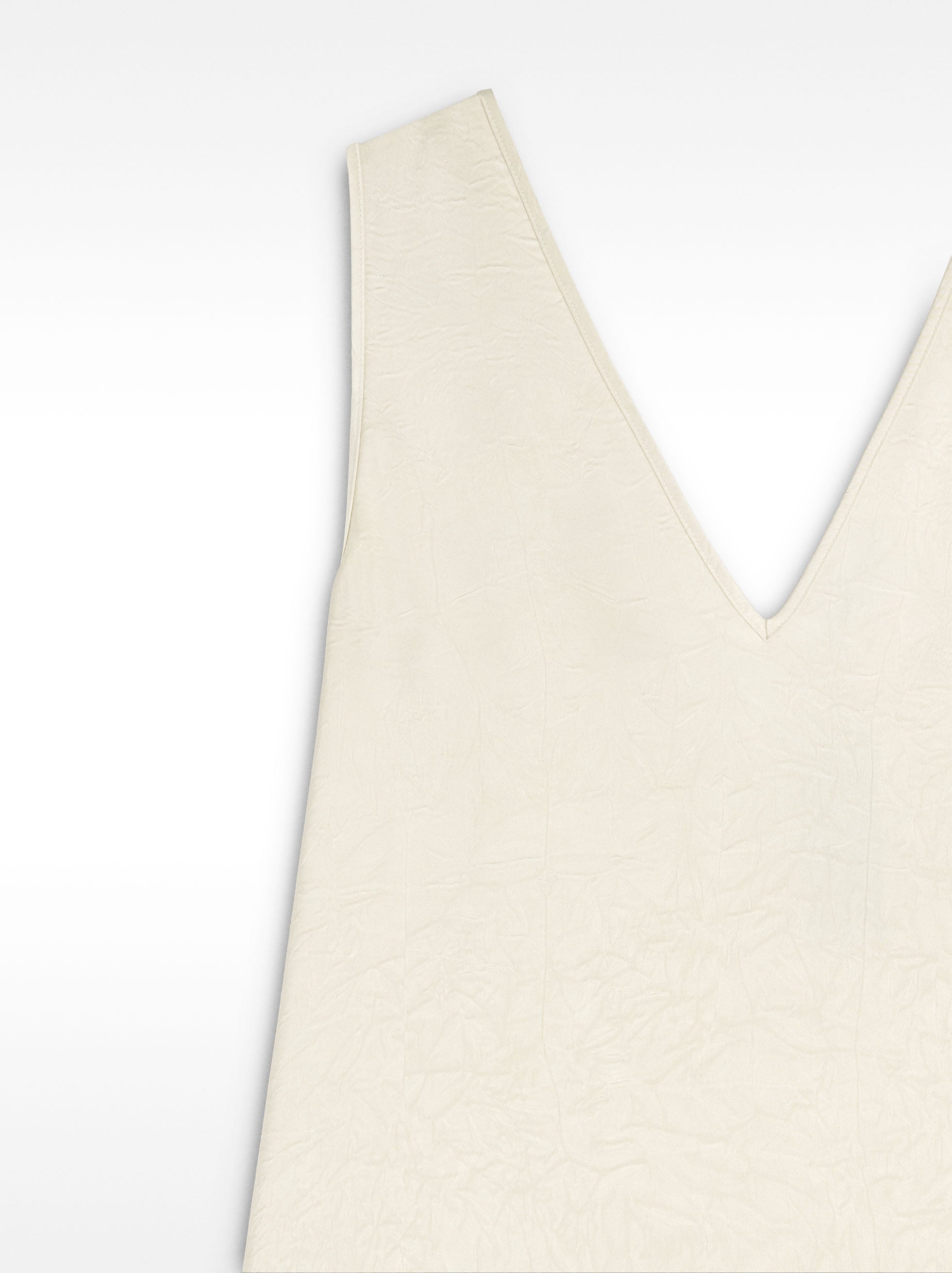 Vestido Midi Efecto Arrugado