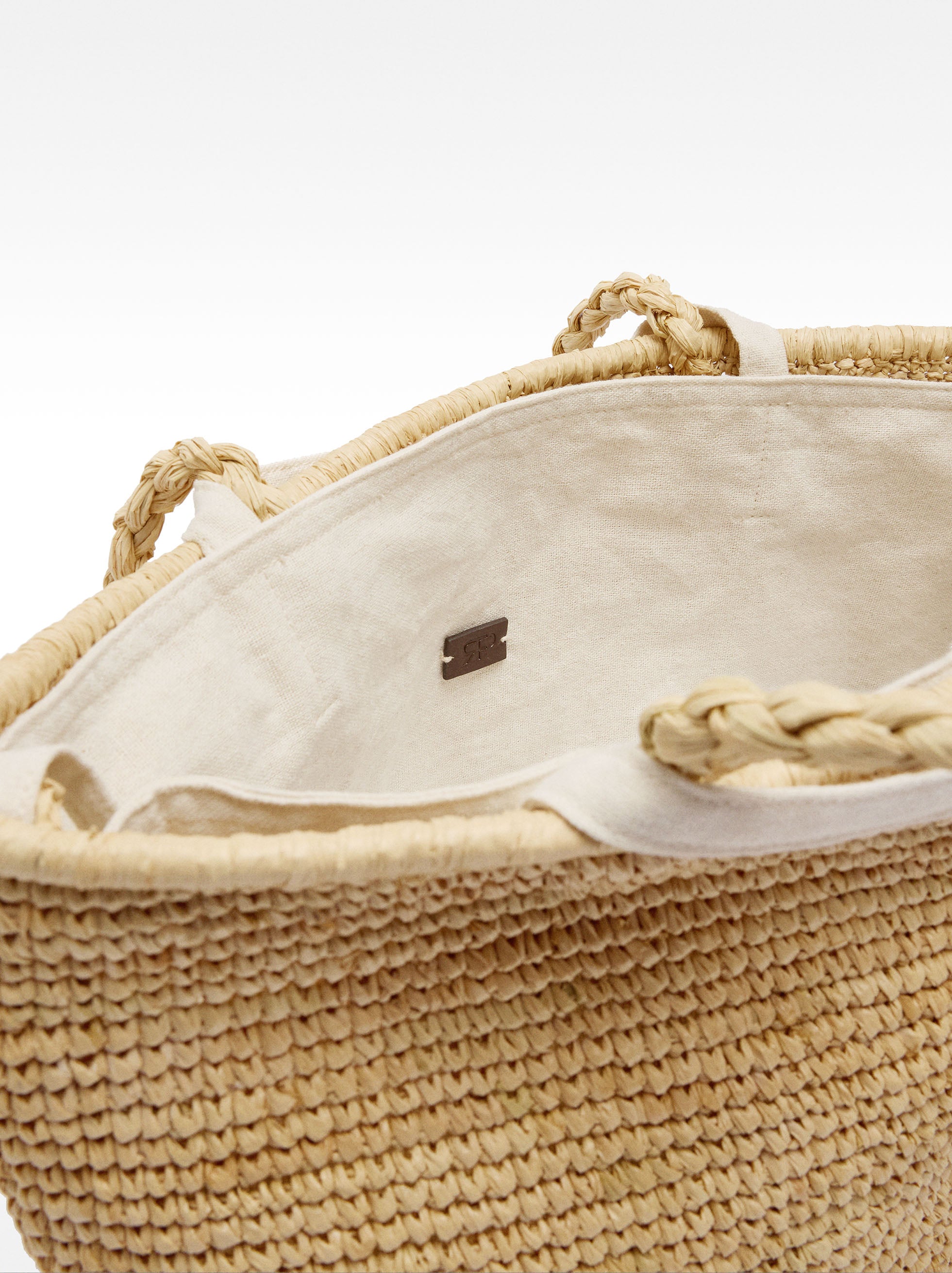 Bolso Shopper De Rafia M