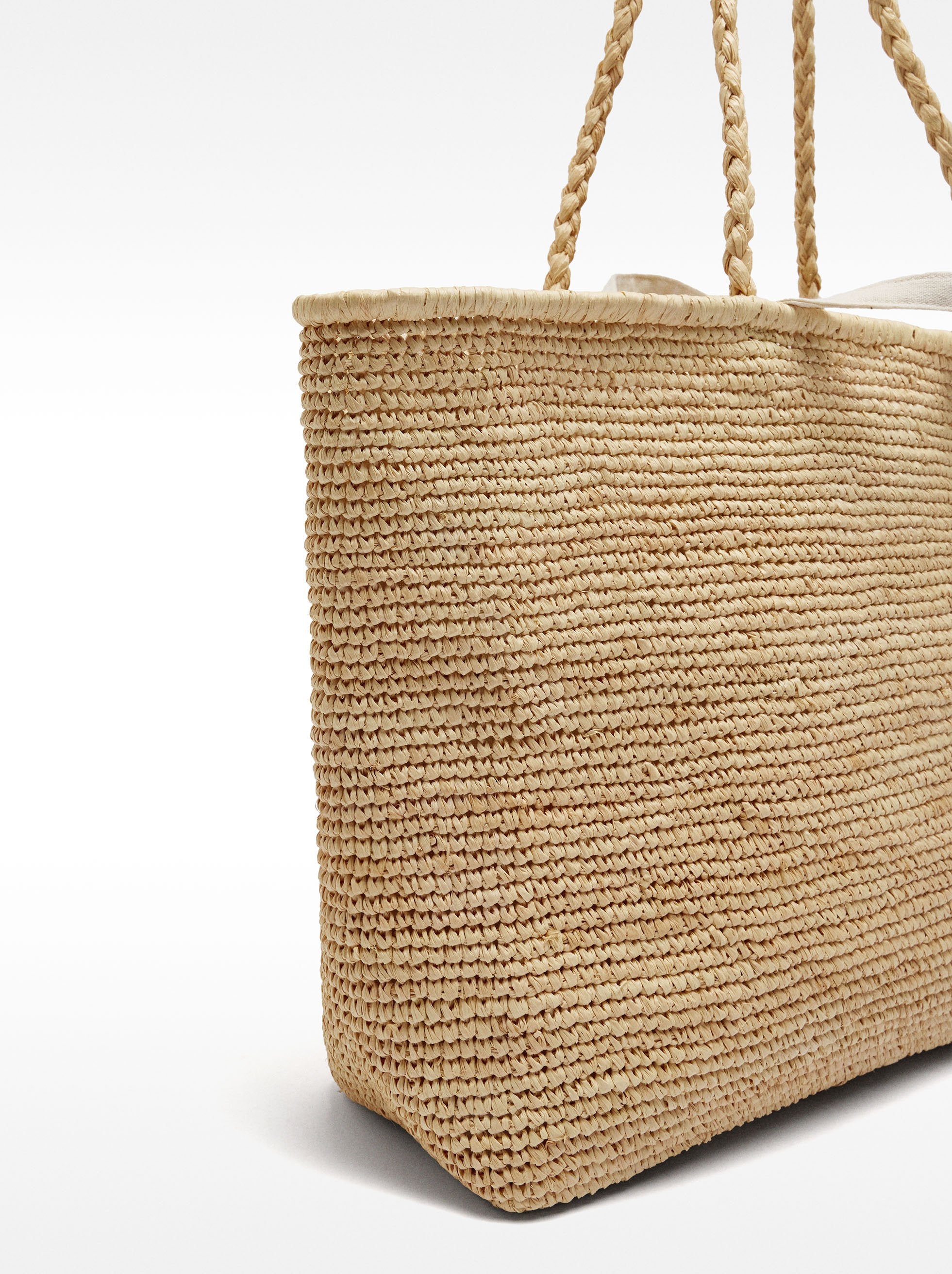 Bolso Shopper De Rafia L