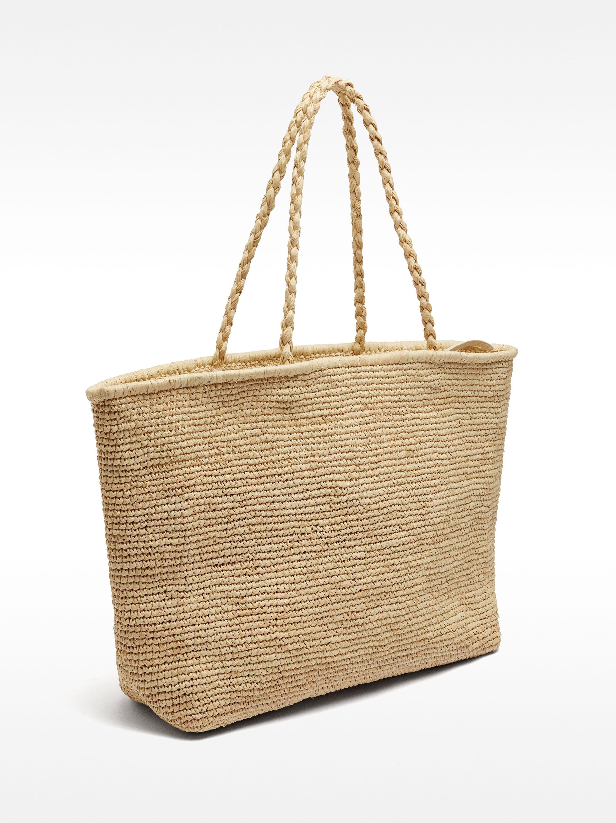 Bolso Shopper De Rafia L