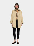 Trench Midi De Algodón Con Bolsillos