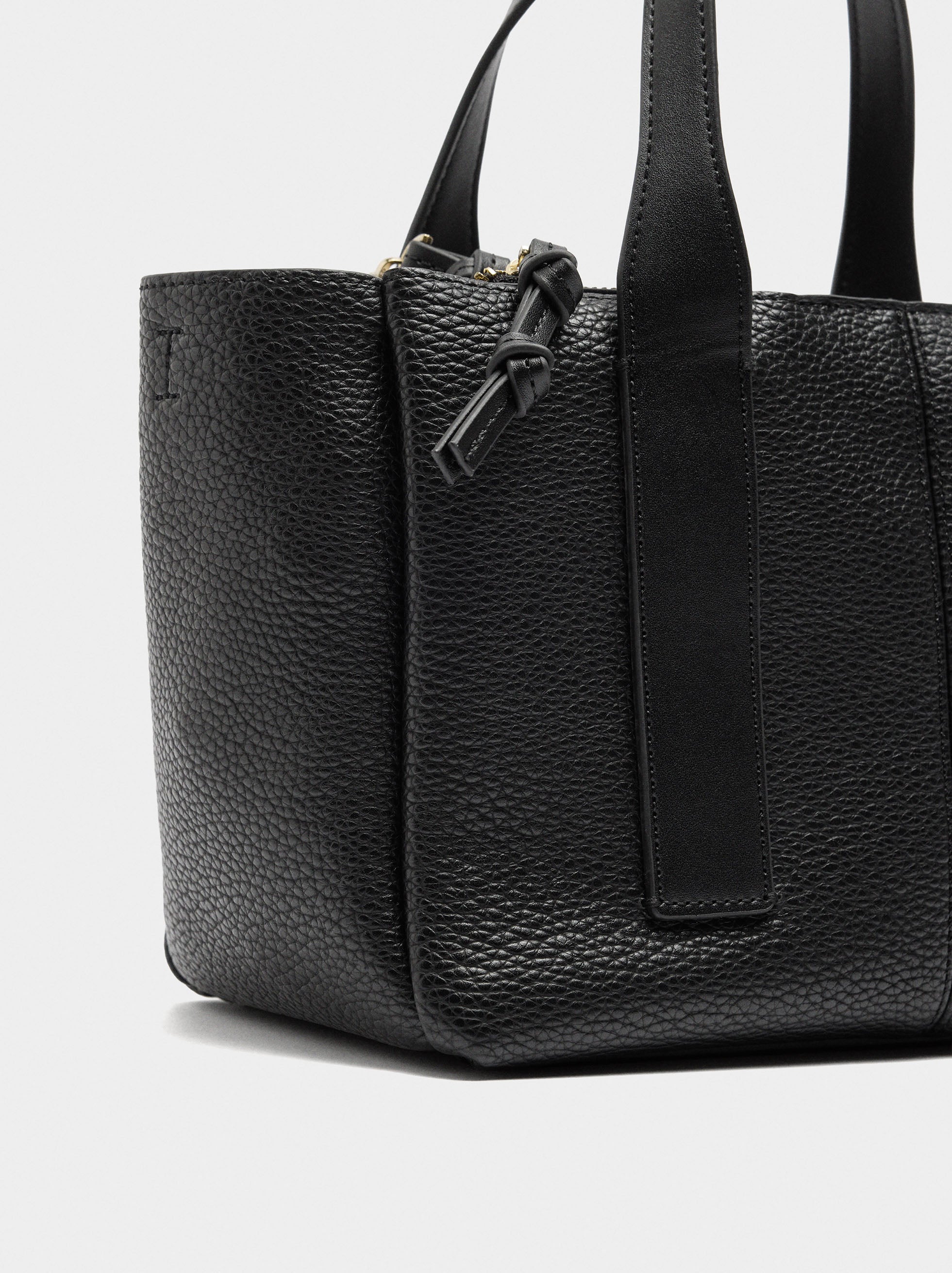 Bolso Tote Con Textura