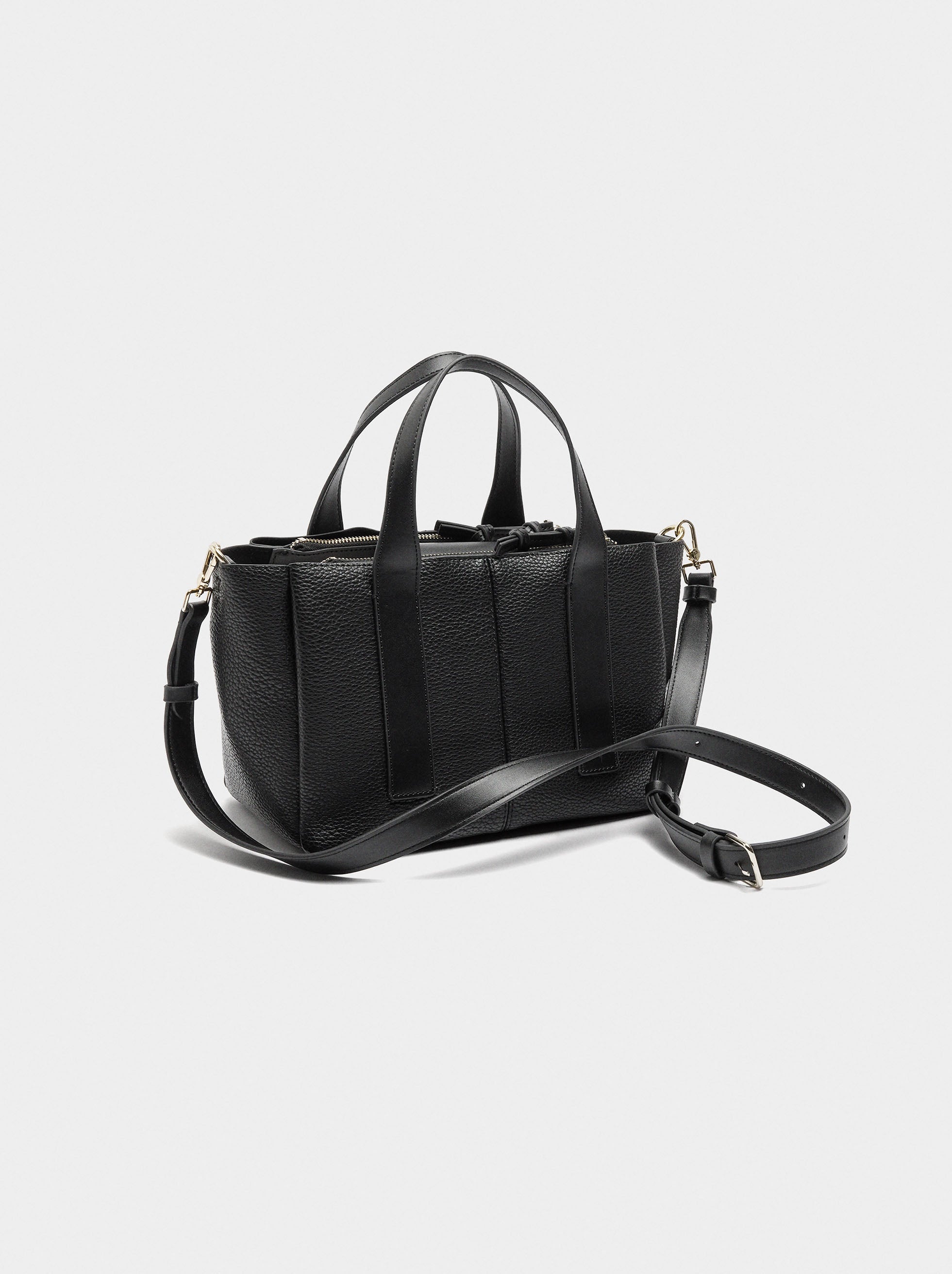 Bolso Tote Con Textura