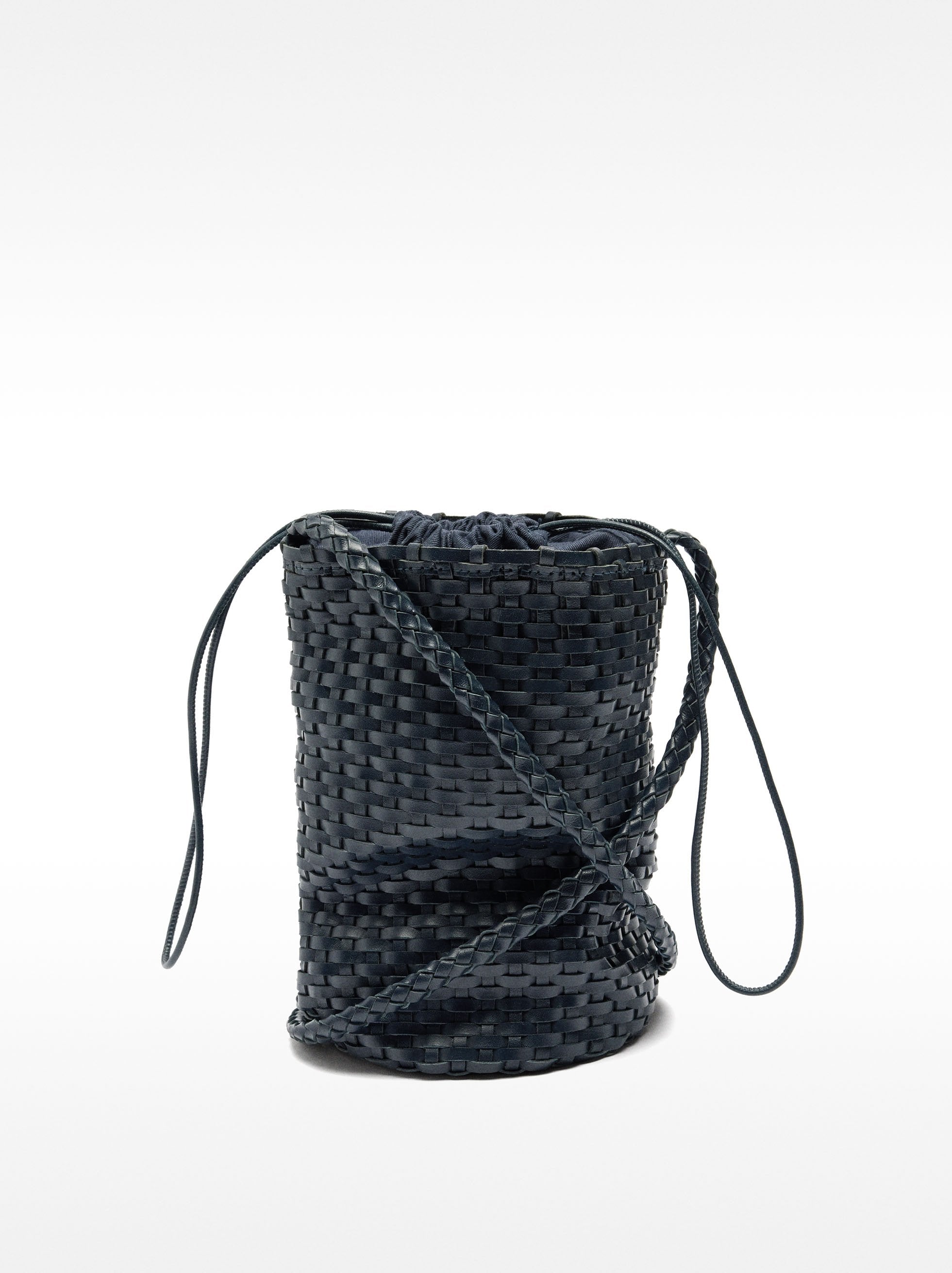 Bolso Bombonera De Piel Trenzada