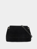 Bolso Bandolera Con Piel E Solapa