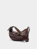 Bolso Hobo De Piel Con Tachuelas