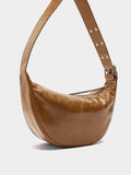 Bolso Hobo De Piel Con Tachuelas