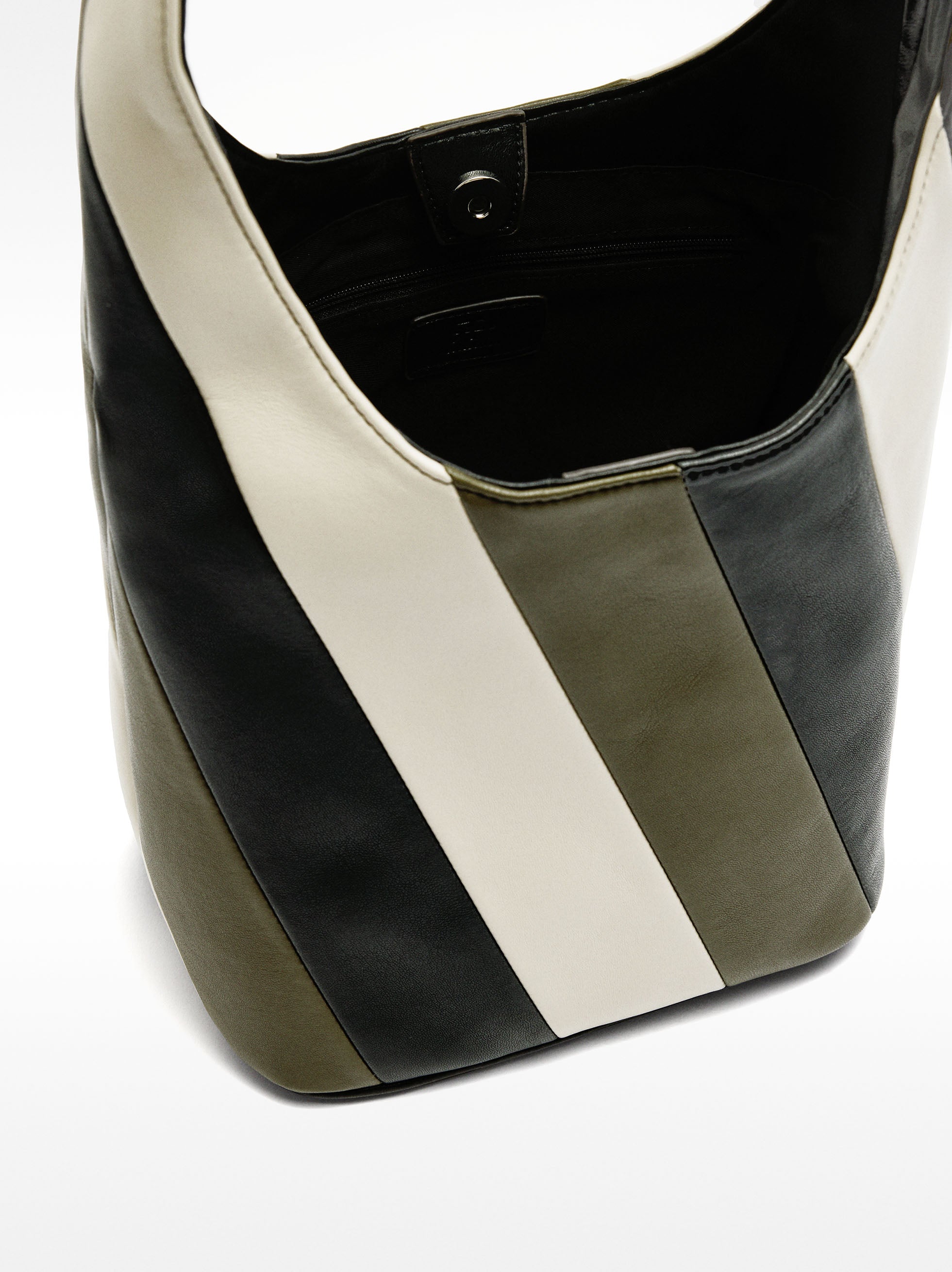 Bolso De Hombro De Rayas