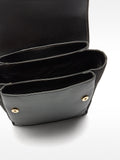 Mochila Efecto Piel Con Solapa