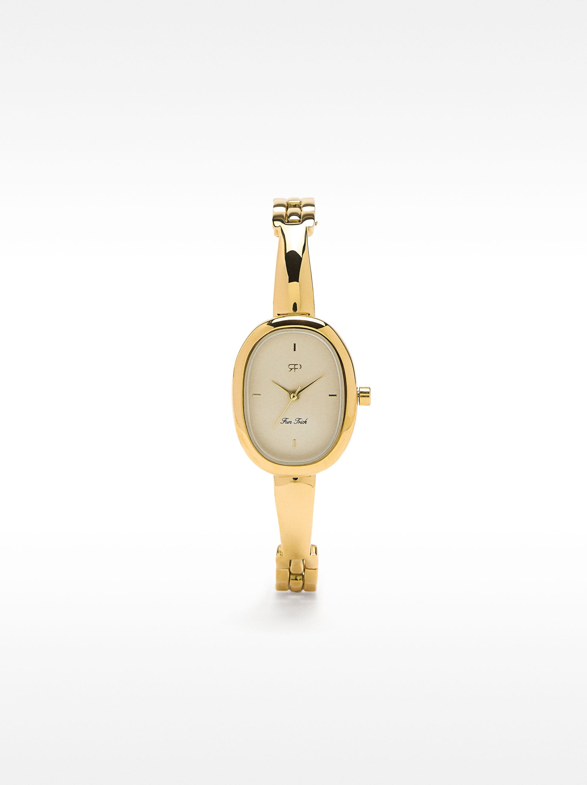 Reloj Ovalado Dorado