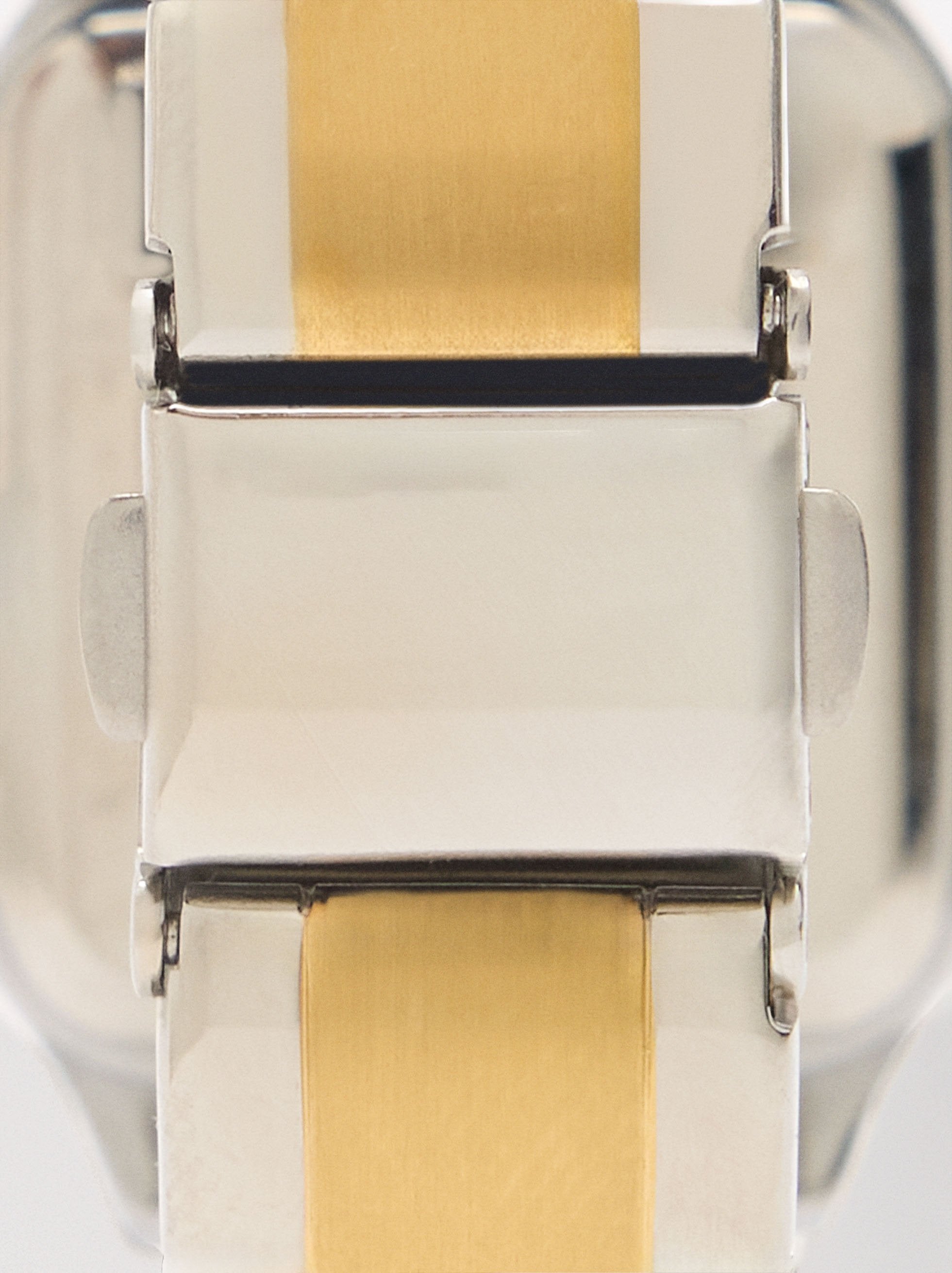 Reloj Bicolor Con Pulsera De Acero Inoxidable