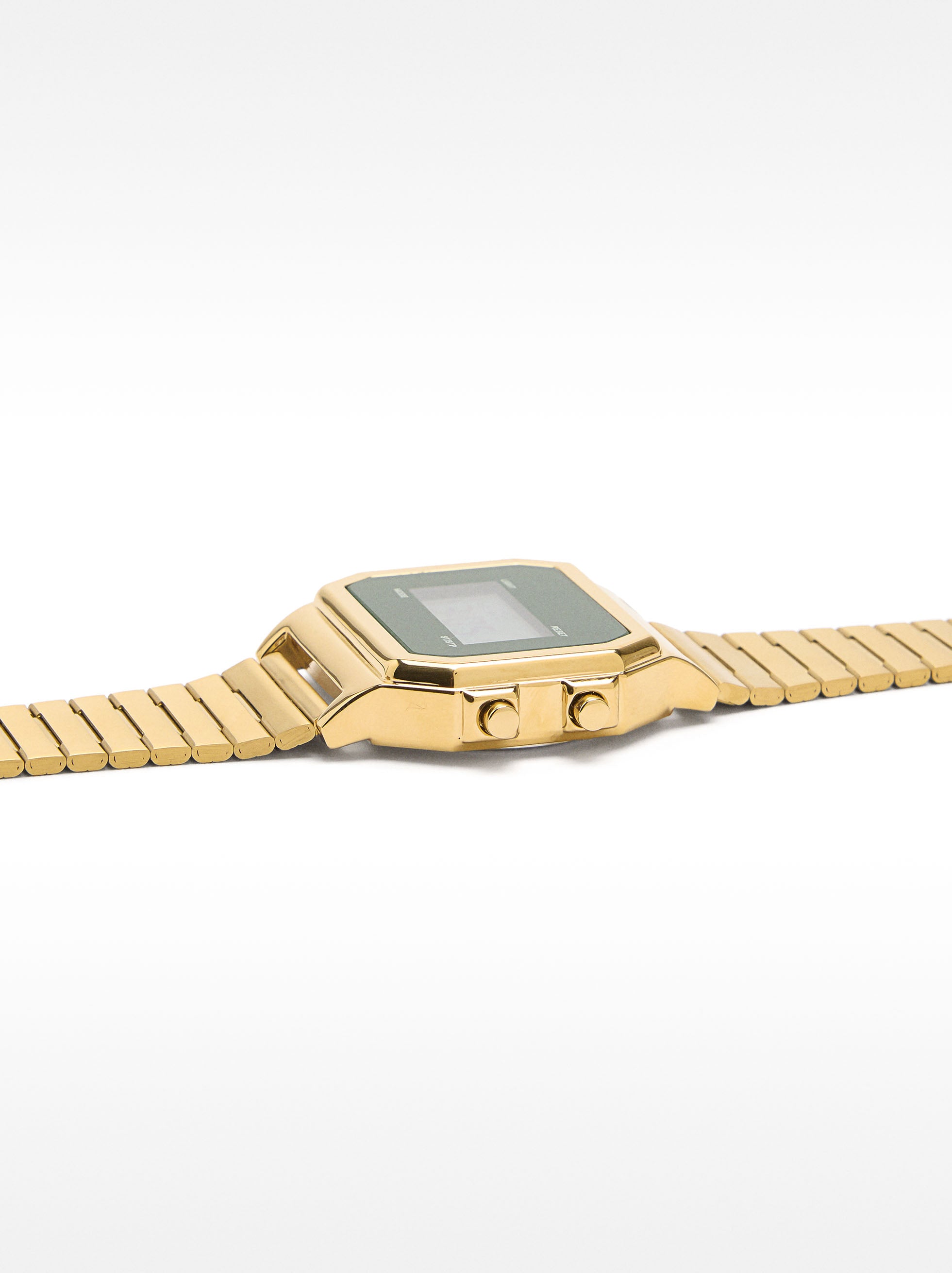 Reloj Digital Con Pulsera De Acero Inoxidable