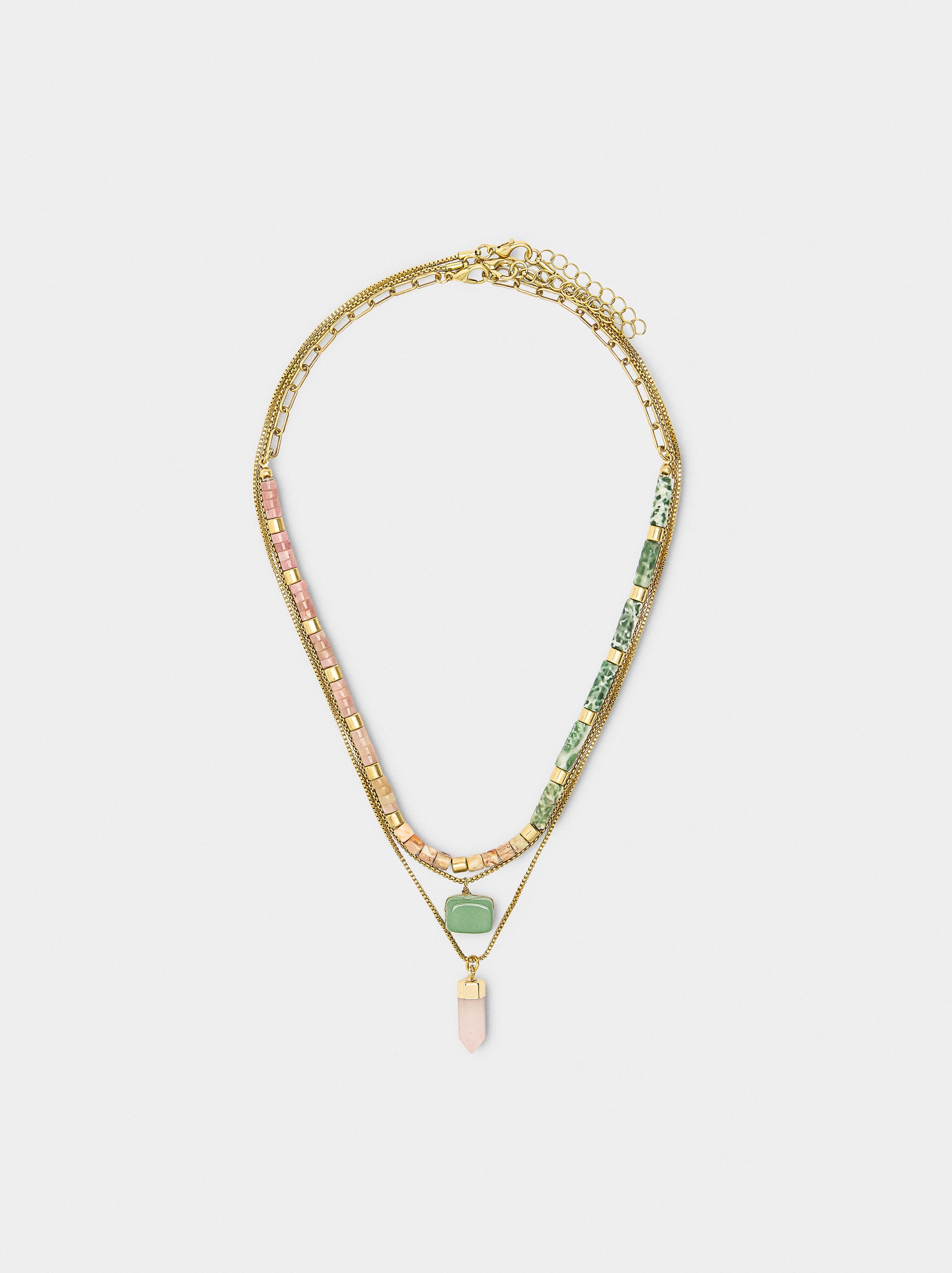 Set De Collares Con Piedras