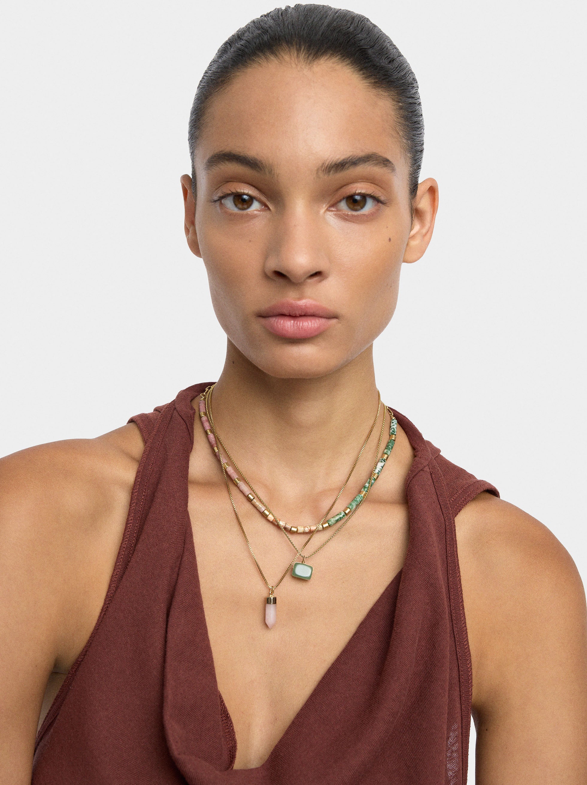 Set De Collares Con Piedras