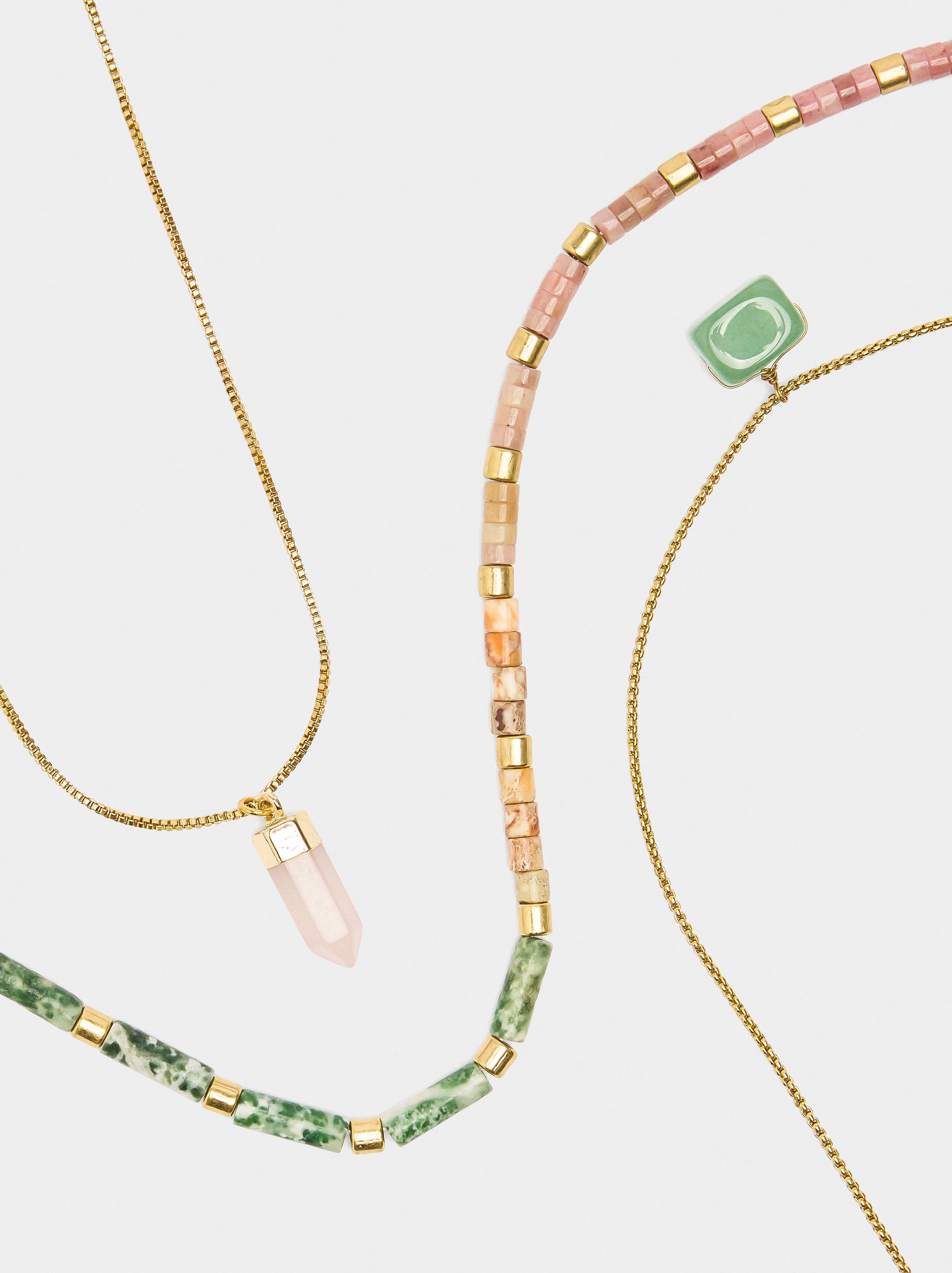 Set De Collares Con Piedras