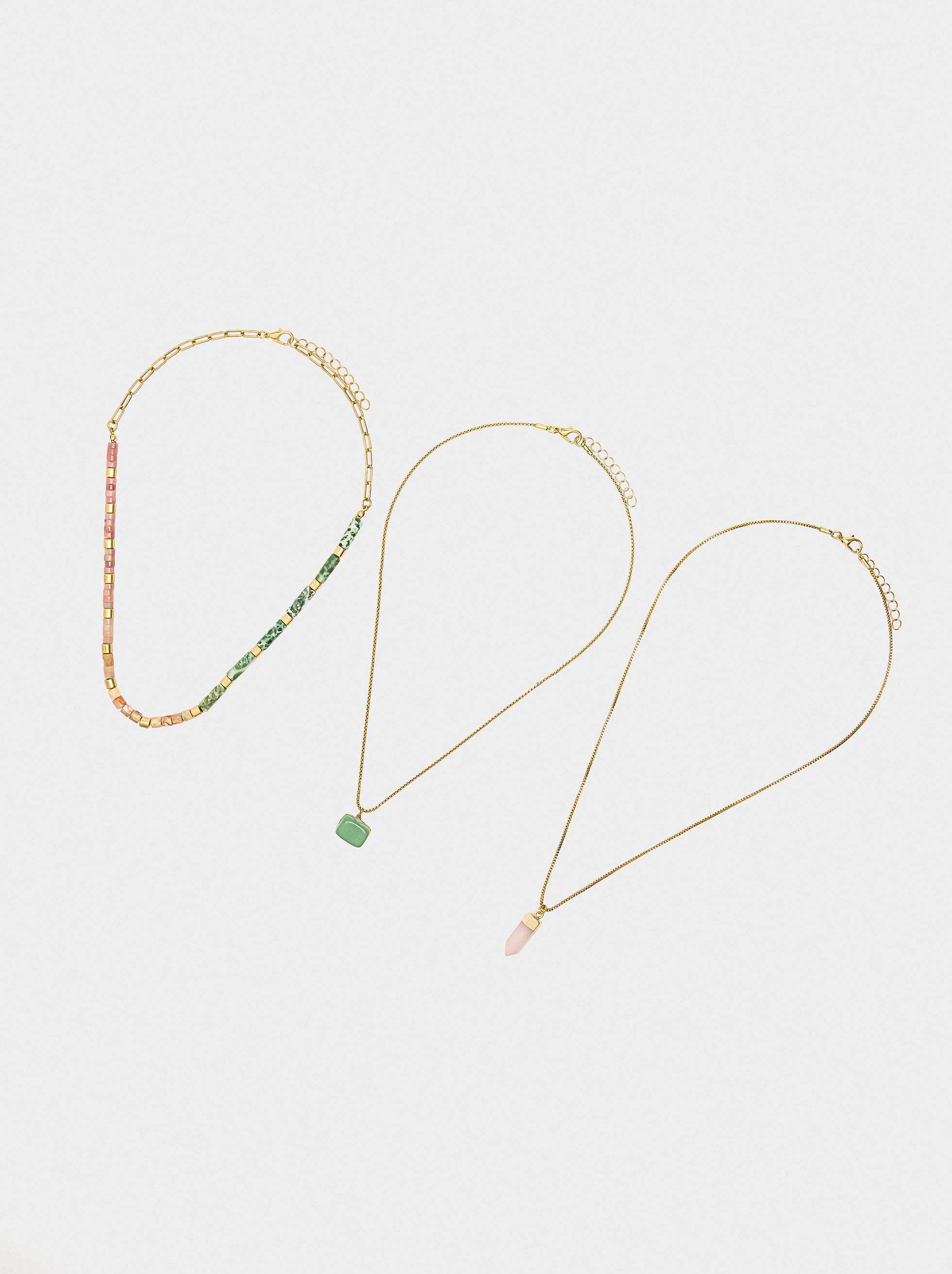 Set De Collares Con Piedras