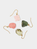 Set De Pendientes De Piedra Asimétricos