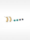 Set De Pendientes Con Piedras