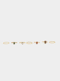 Set De Anillos Con Piedras