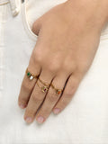 Set De Anillos Con Piedras