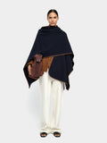 Poncho De Punto Con Detalle De Costura