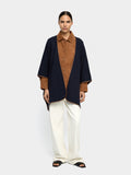 Poncho De Punto Con Detalle De Costura