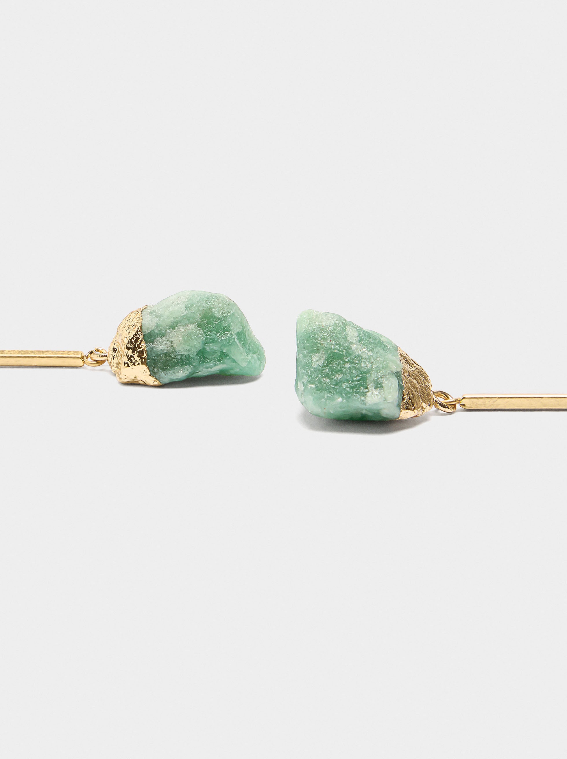 Pendientes Barra Con Piedras