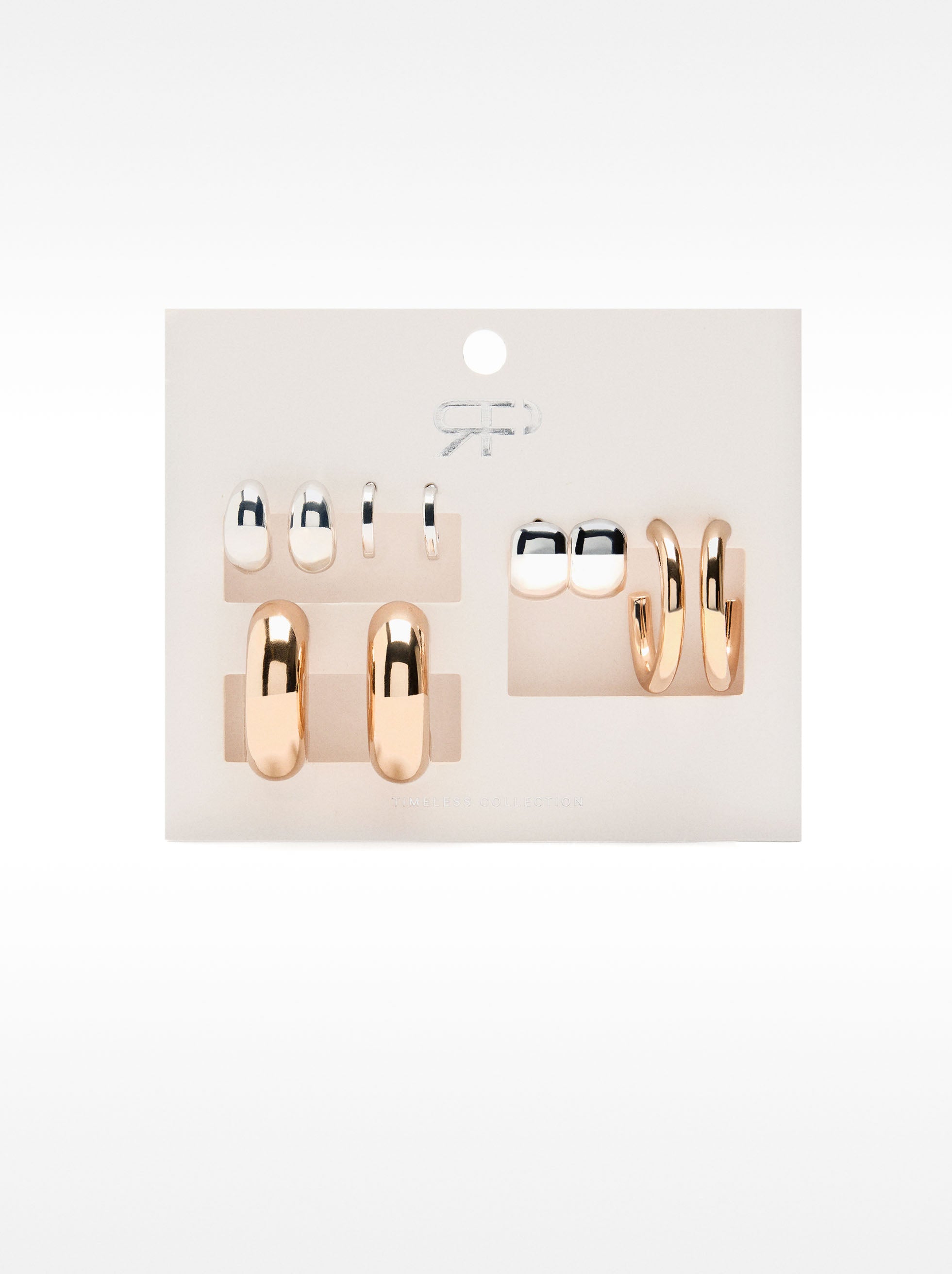 Set De Pendientes Bicolor