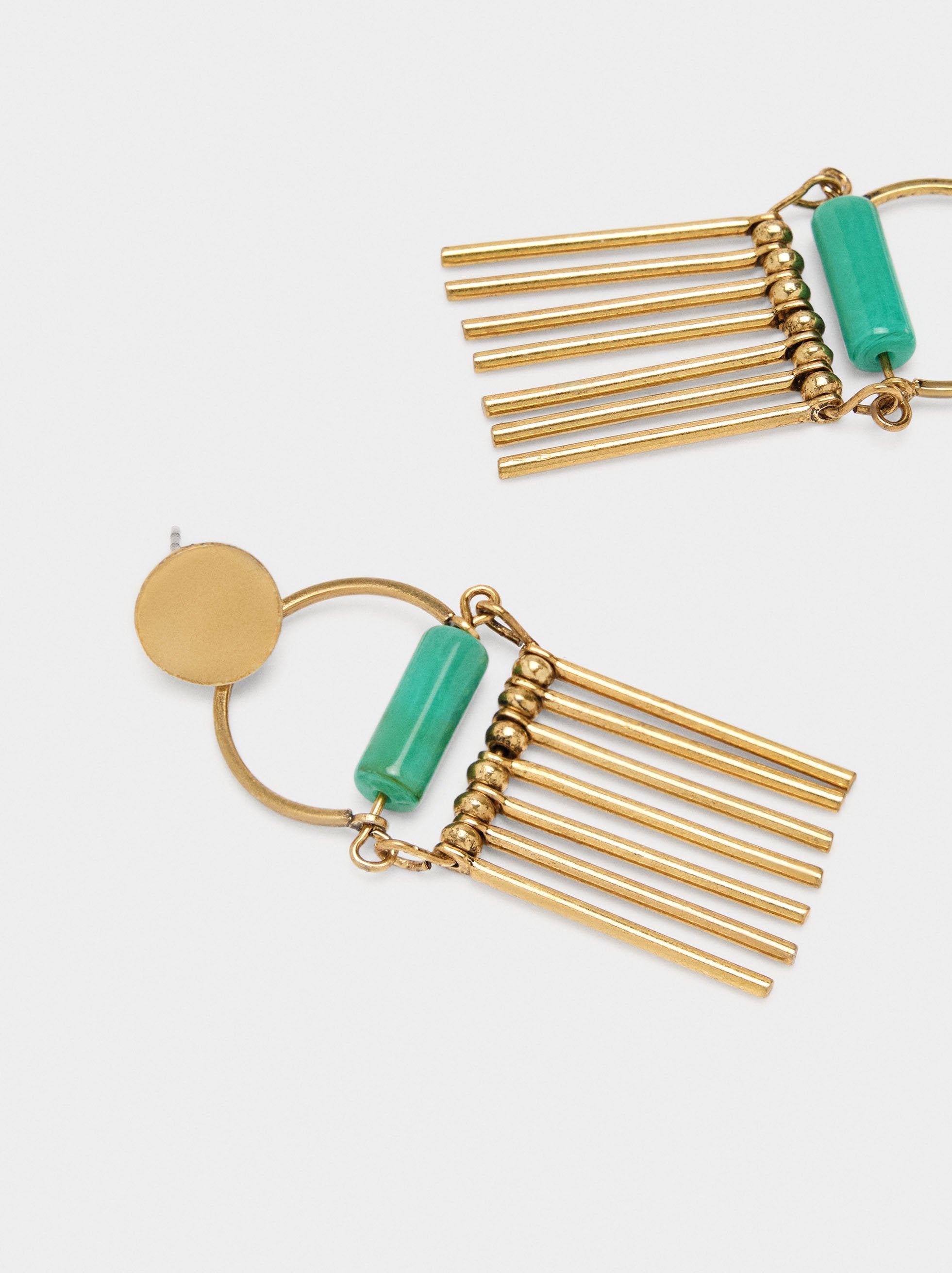 Pendientes Largos Con Barras