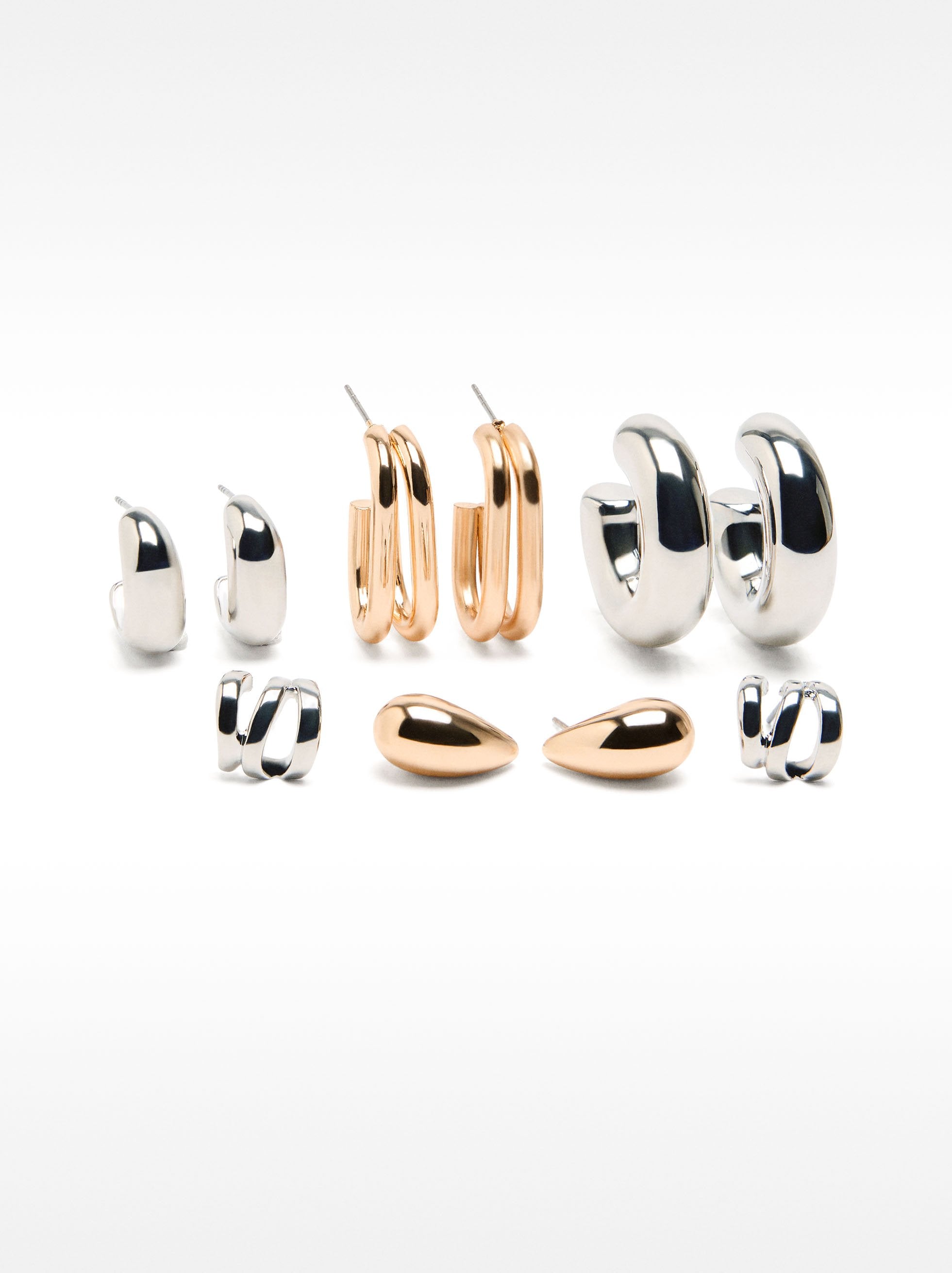 Set De Aros Abiertos Bicolor
