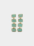Pendientes Largos Con Piedras