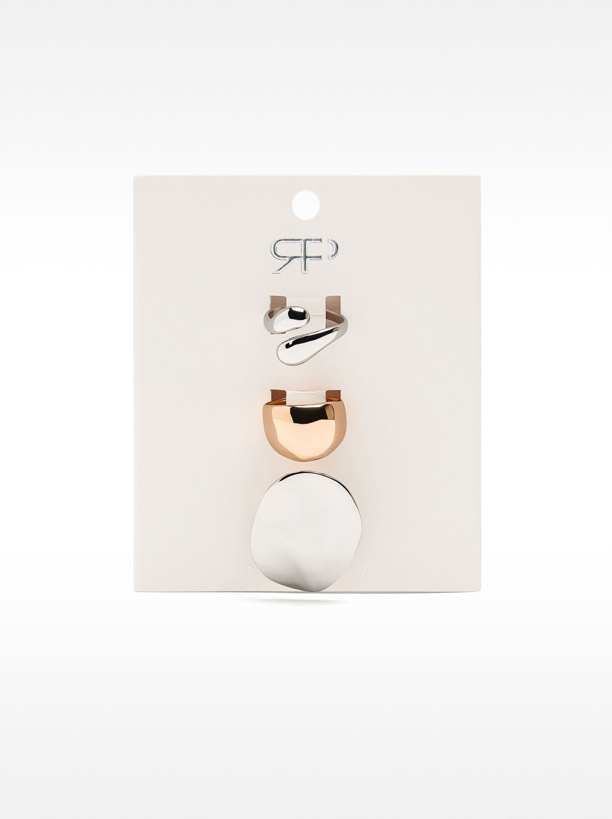 Set De Anillos Bicolor