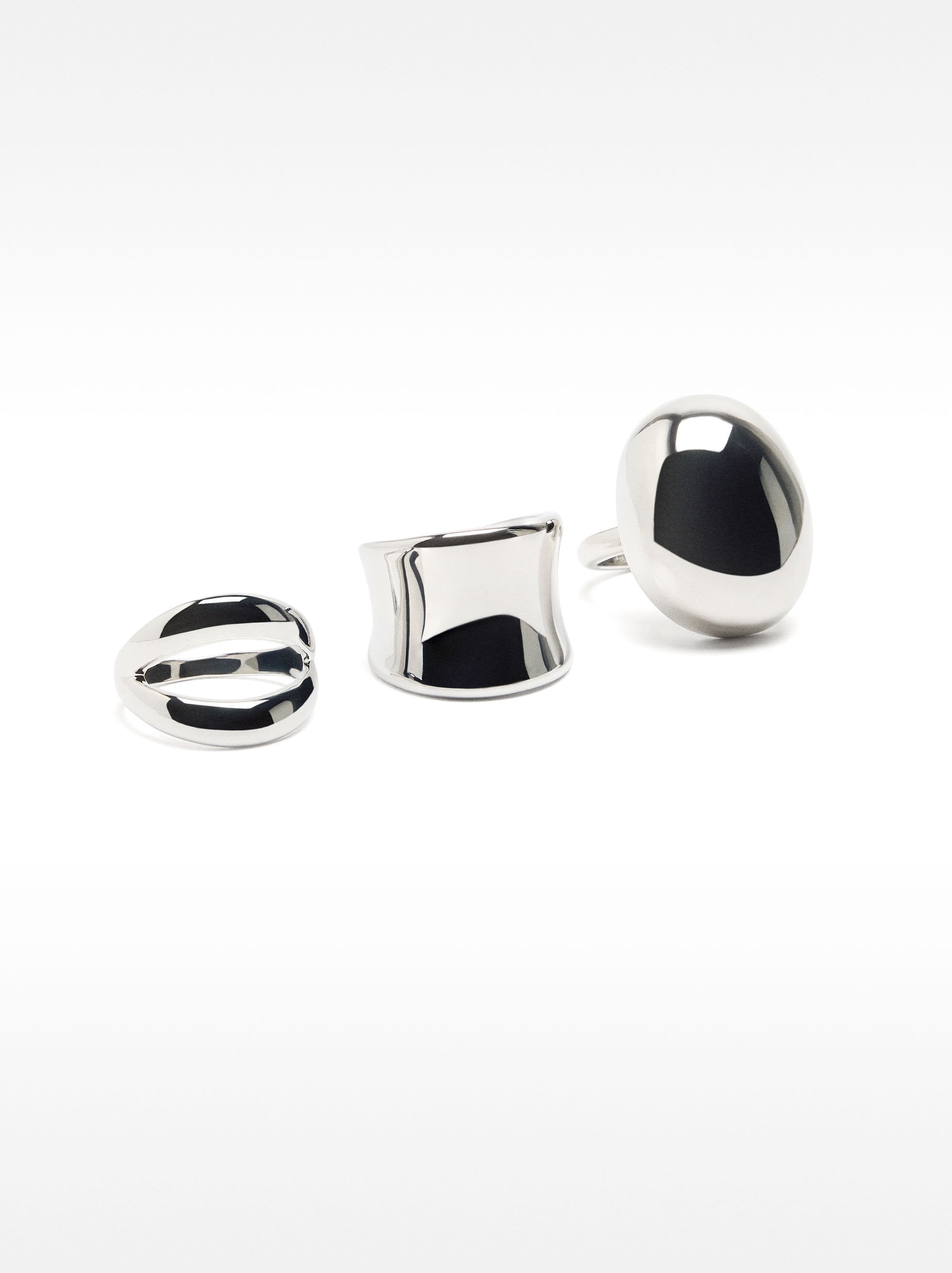 Set De Anillos Con Pendientes