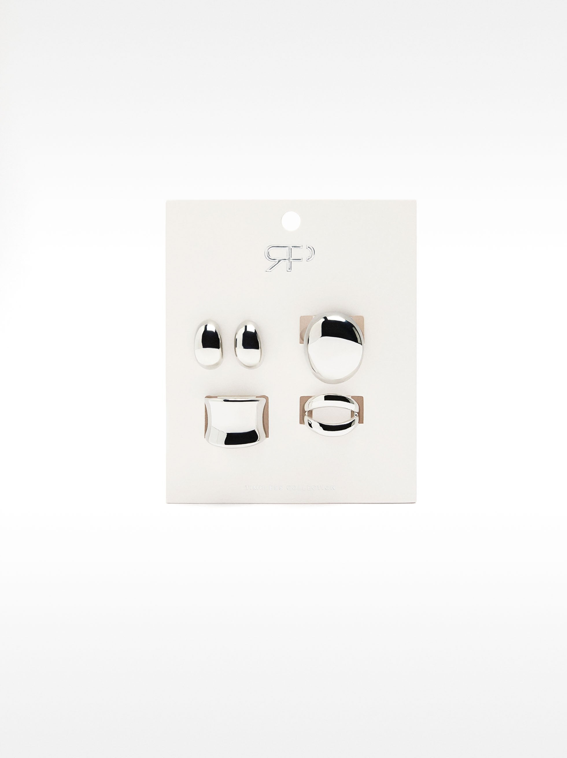 Set De Anillos Con Pendientes