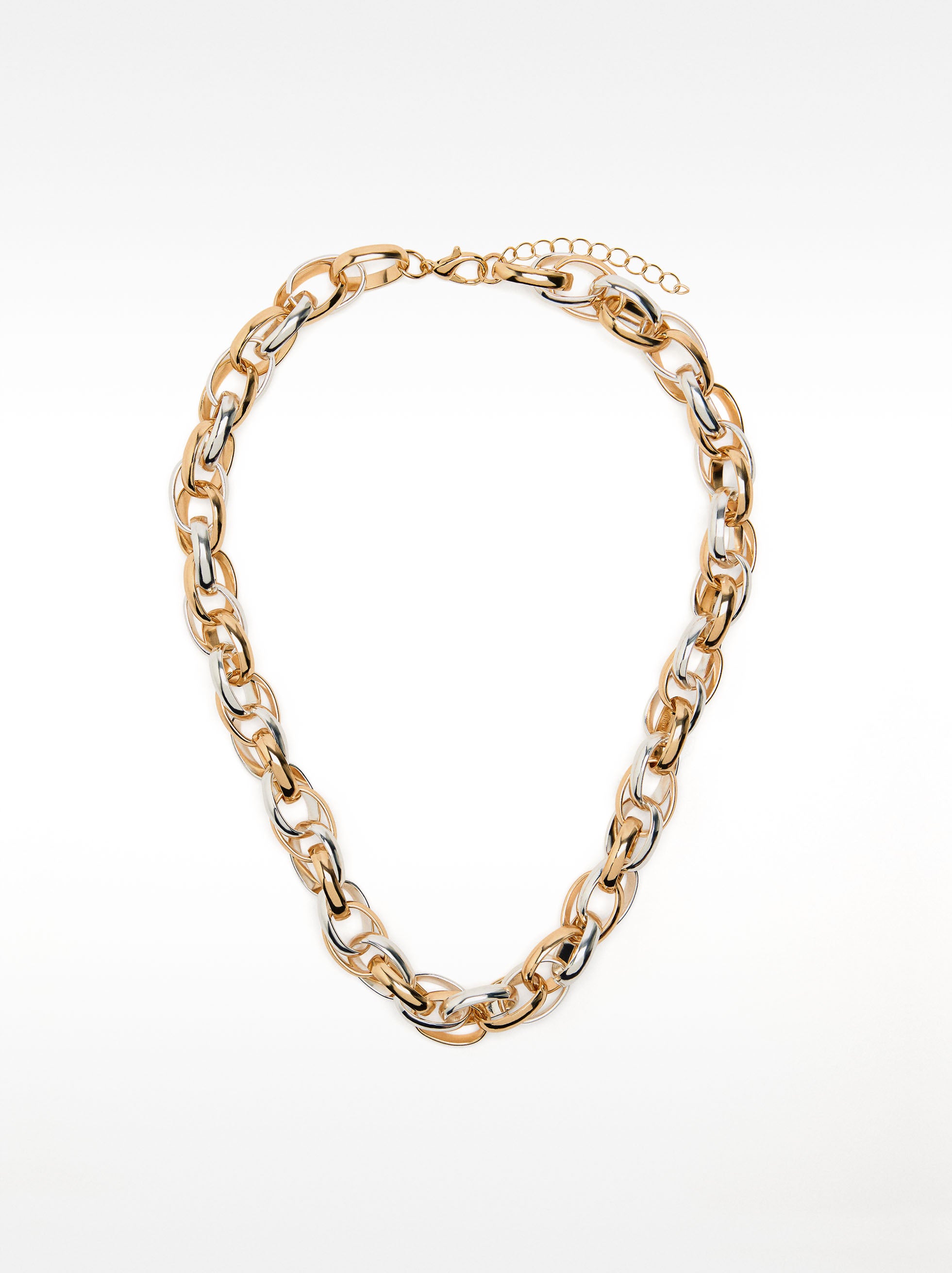 Set De Collar Con Pulsera Bicolor