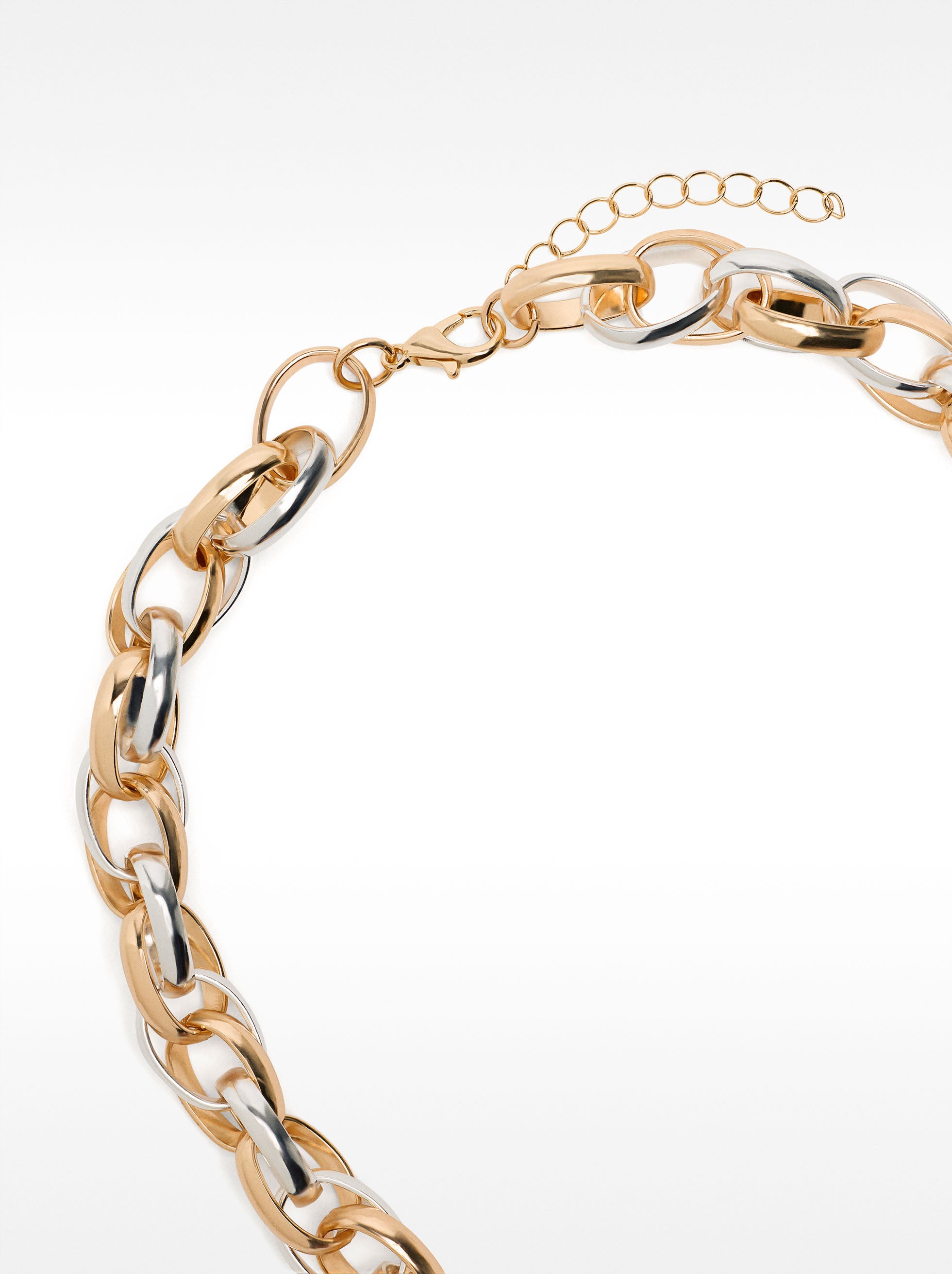 Set De Collar Con Pulsera Bicolor