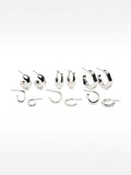 Set De Aros Plateados