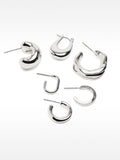 Set De Aros Plateados
