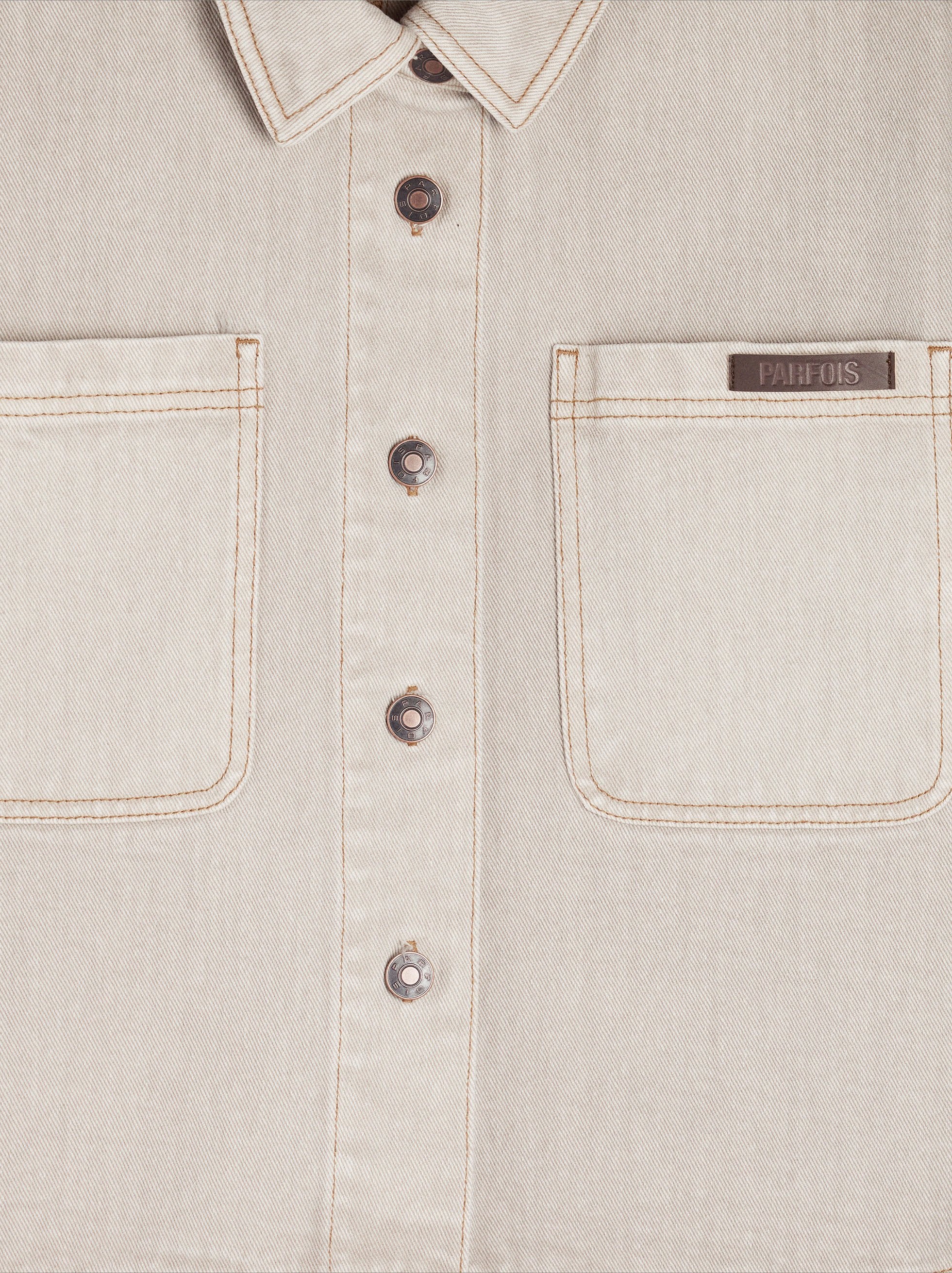 Camisa Denim Con Bolsillos