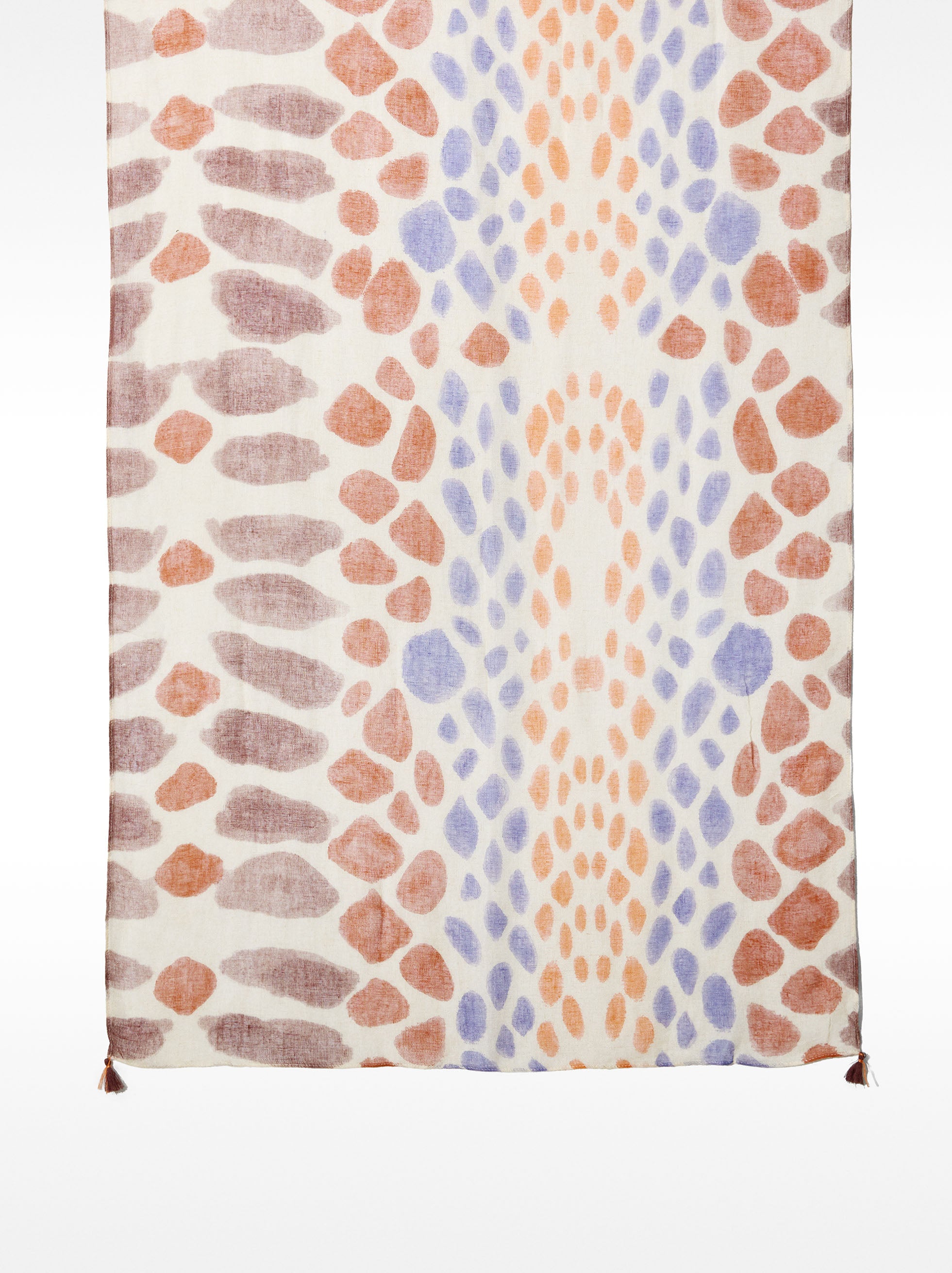 Pañuelo Estampado De Mezcla De Lino