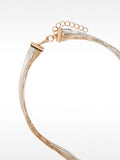 Set De Collar Bicolor Con Pendientes