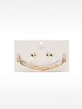 Set De Collar Bicolor Con Pendientes